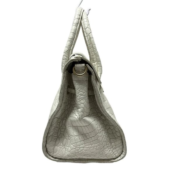 Auth JIMMY CHOO Rosalie - White Leather Handbag - Picture 4 of 11